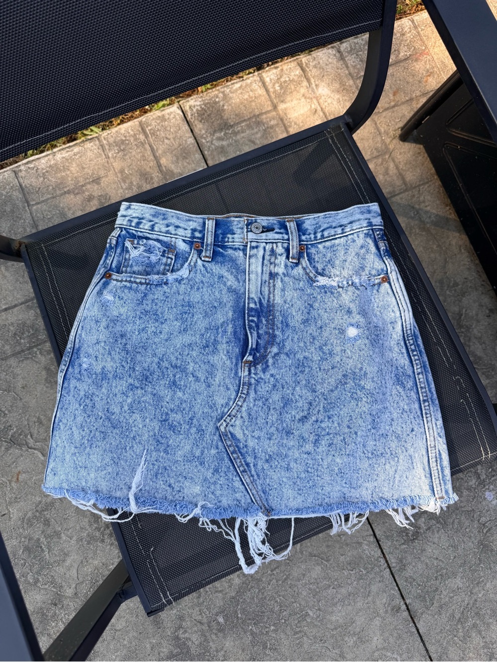 Abercrombie & Fitch blue jean skirt